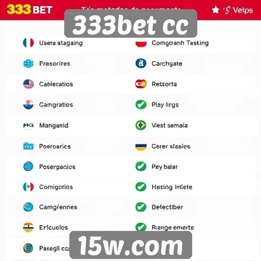 Métodos de pagamento oferecidos pelo 333bet cc